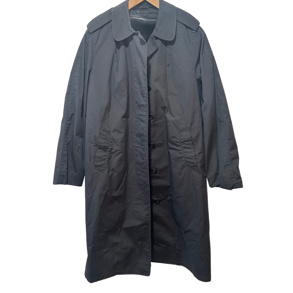 Vintage 1984 U.S. Military Women All Weather Trench Coat Size 10 Removable Liner